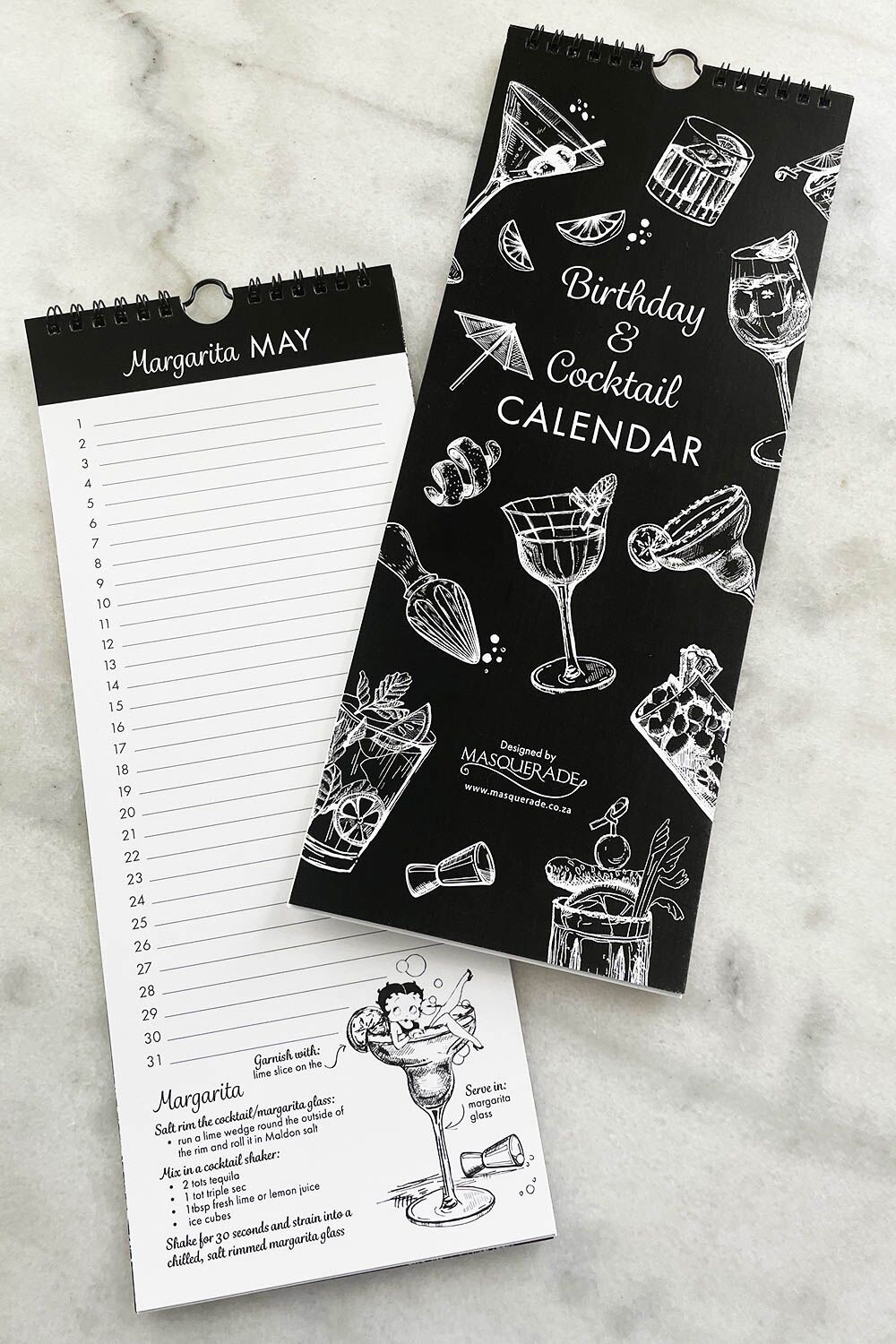 Birthday & Cocktail Calendar