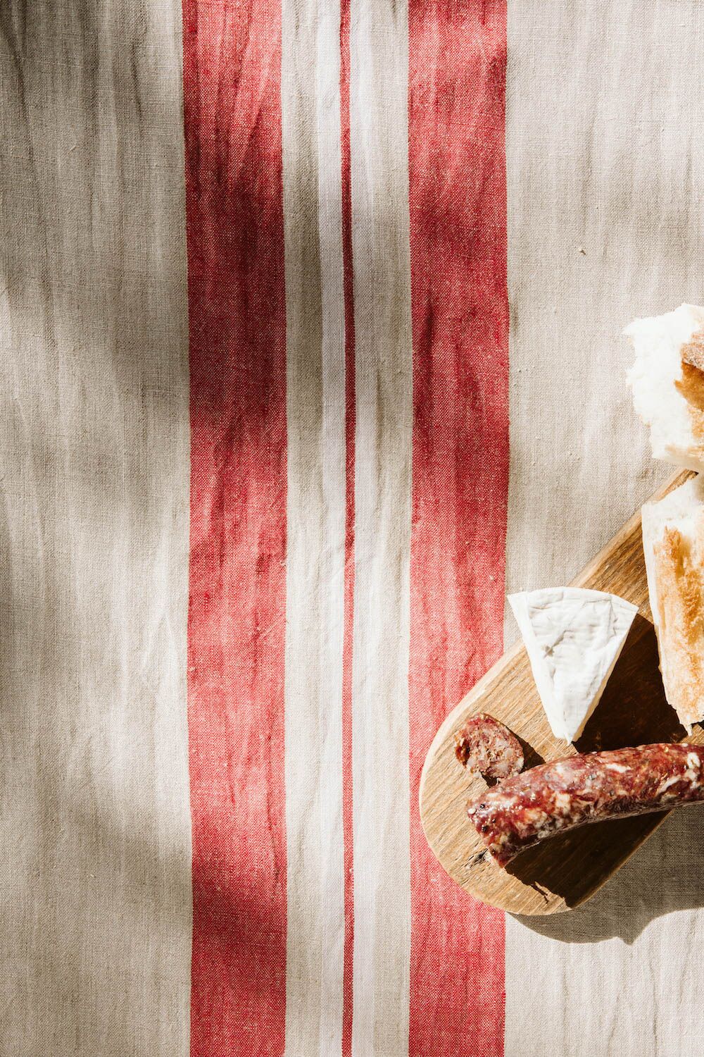 French Country Red Linen<br>Table Runner