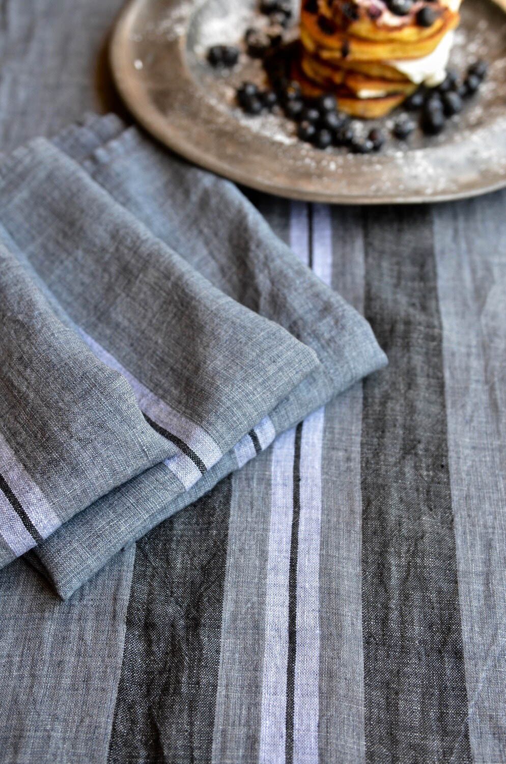 Midnight Blue Linen<br>Table Runner - Image 2