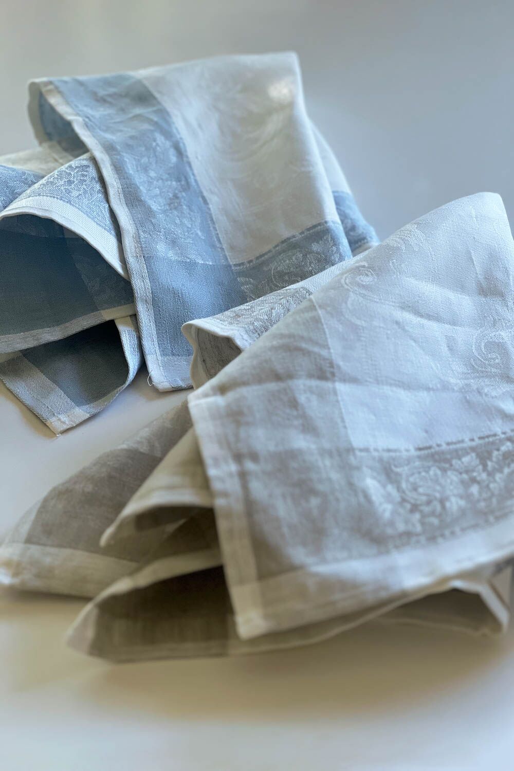European Linen Damask <br> Kitchen Cloth - Image 3