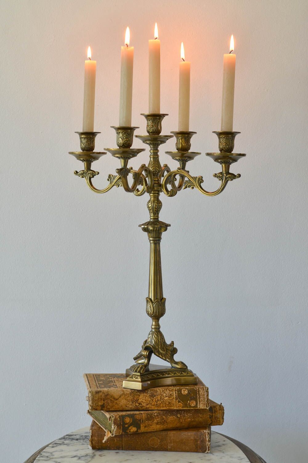 5-Arm Footed Candelabra