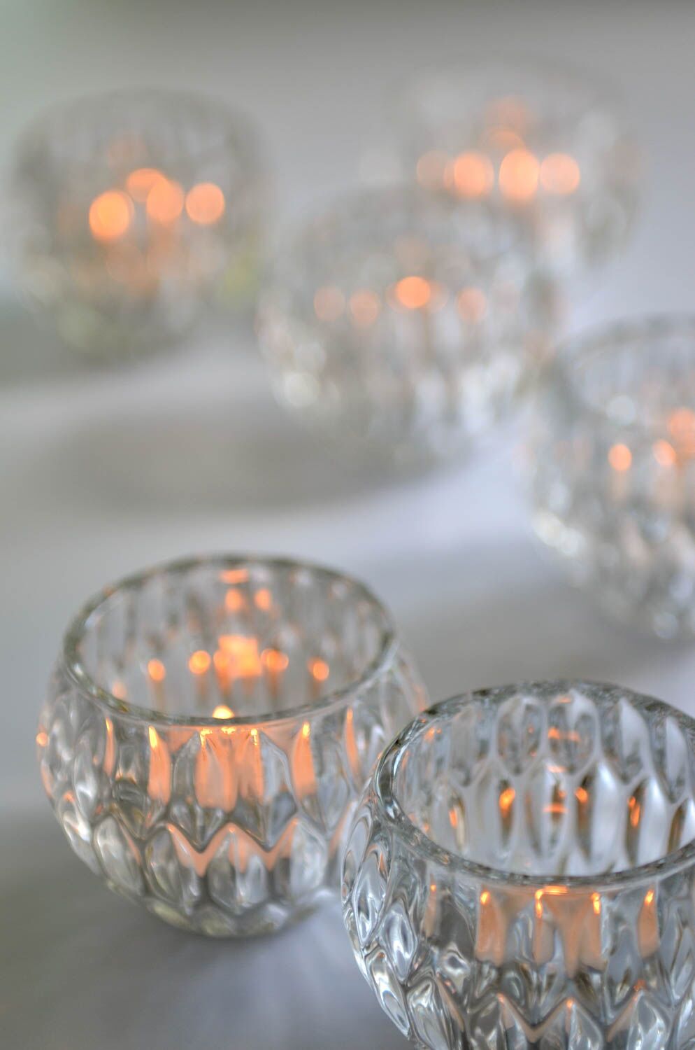 Belle Glass Tea-light Holders Set of 6
