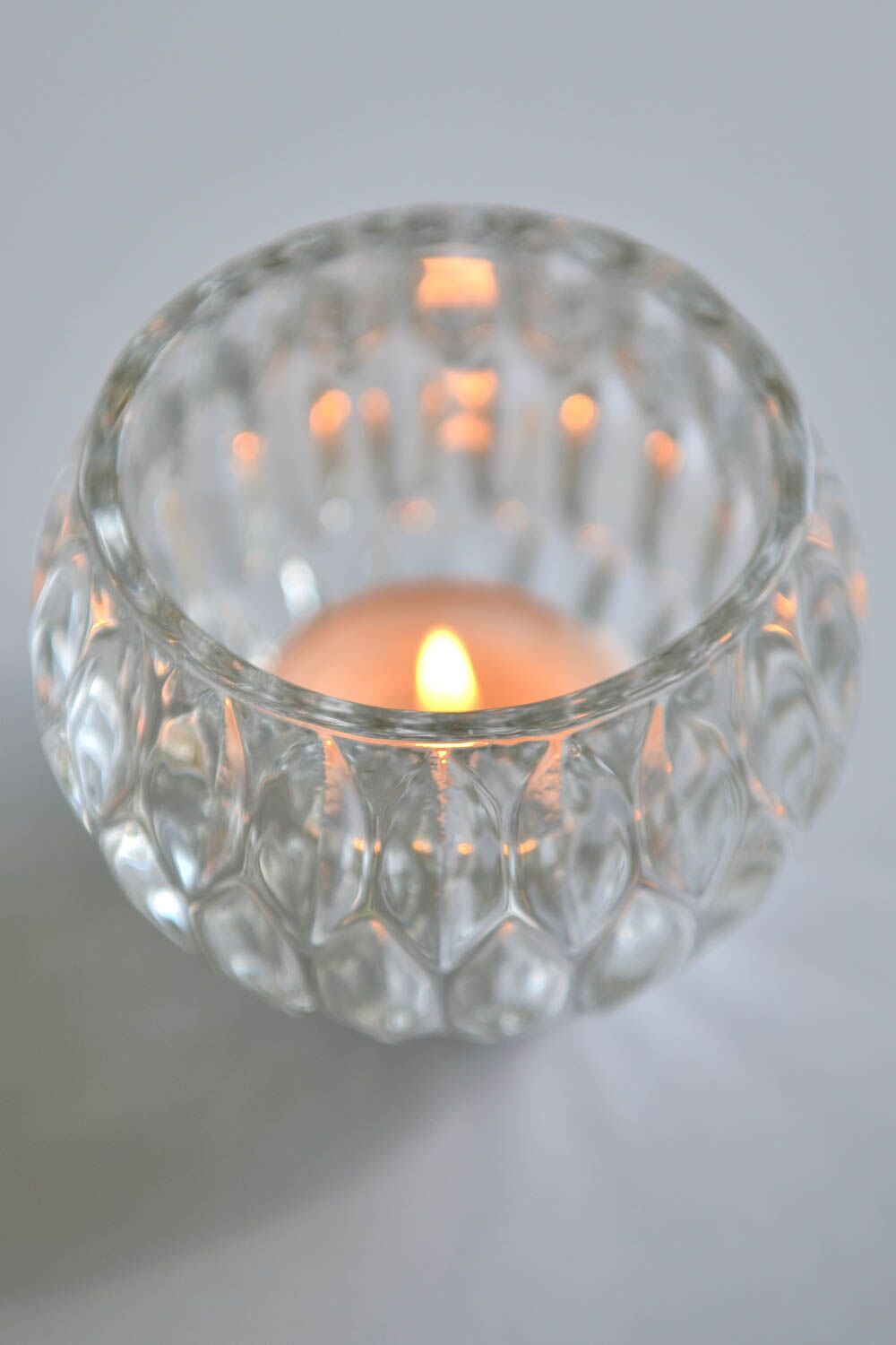 Belle Glass Tea-light Holders Set of 6 - Image 2