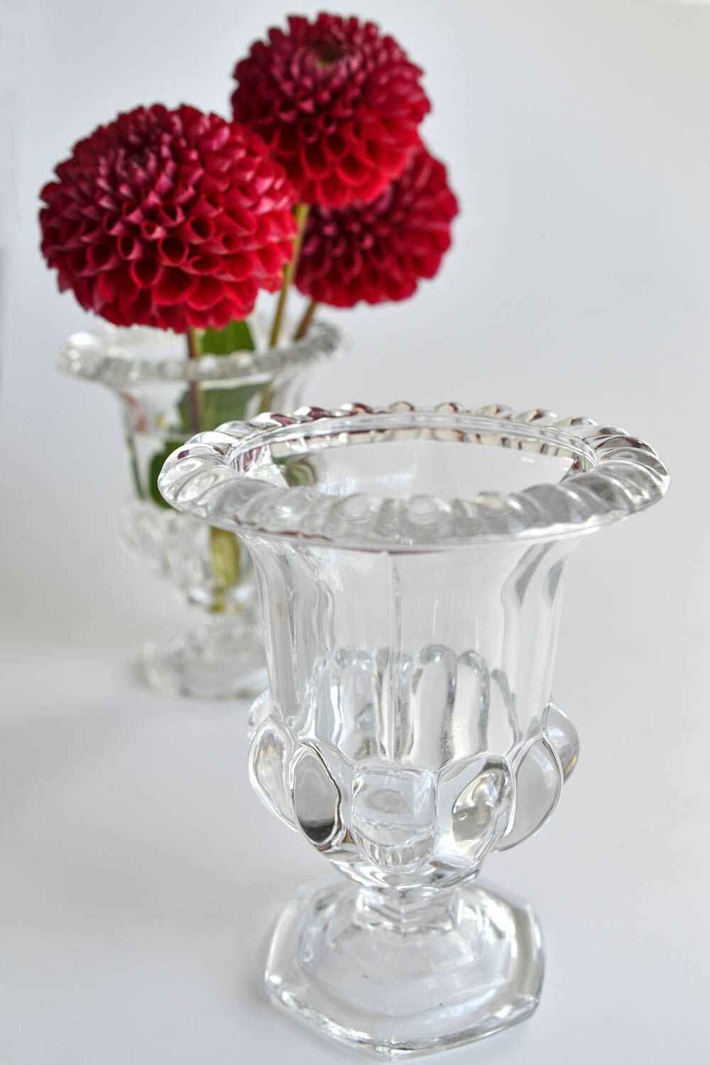 Urn Shaped Glass Vase