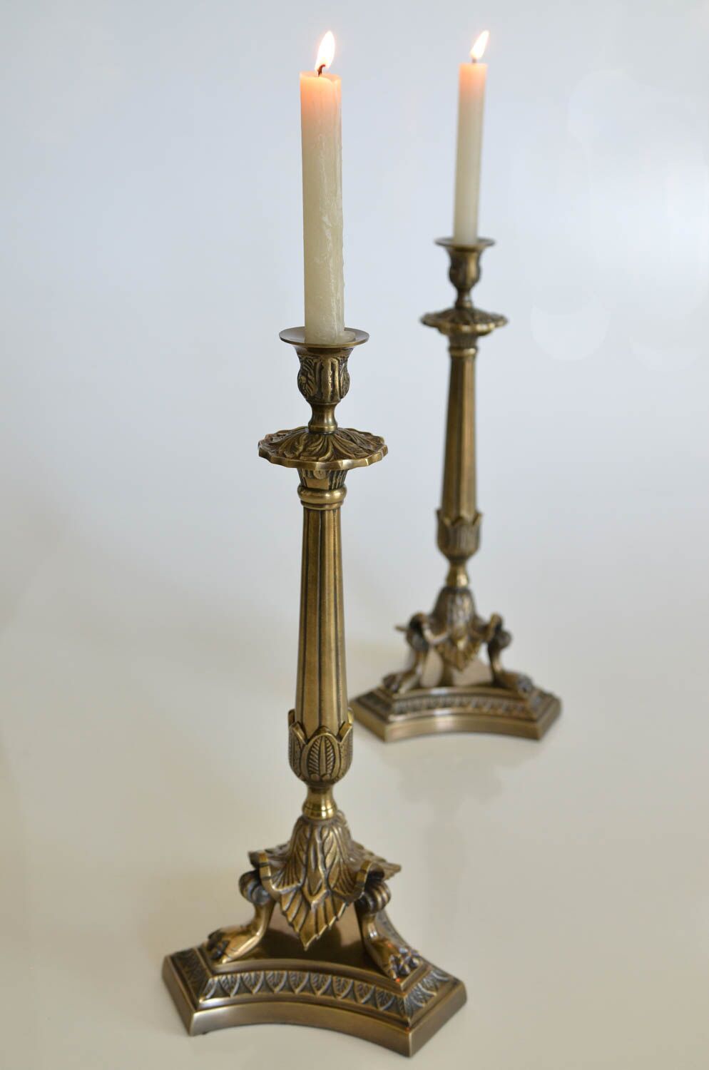 Brass Eagle Feet Candlestick - Image 4