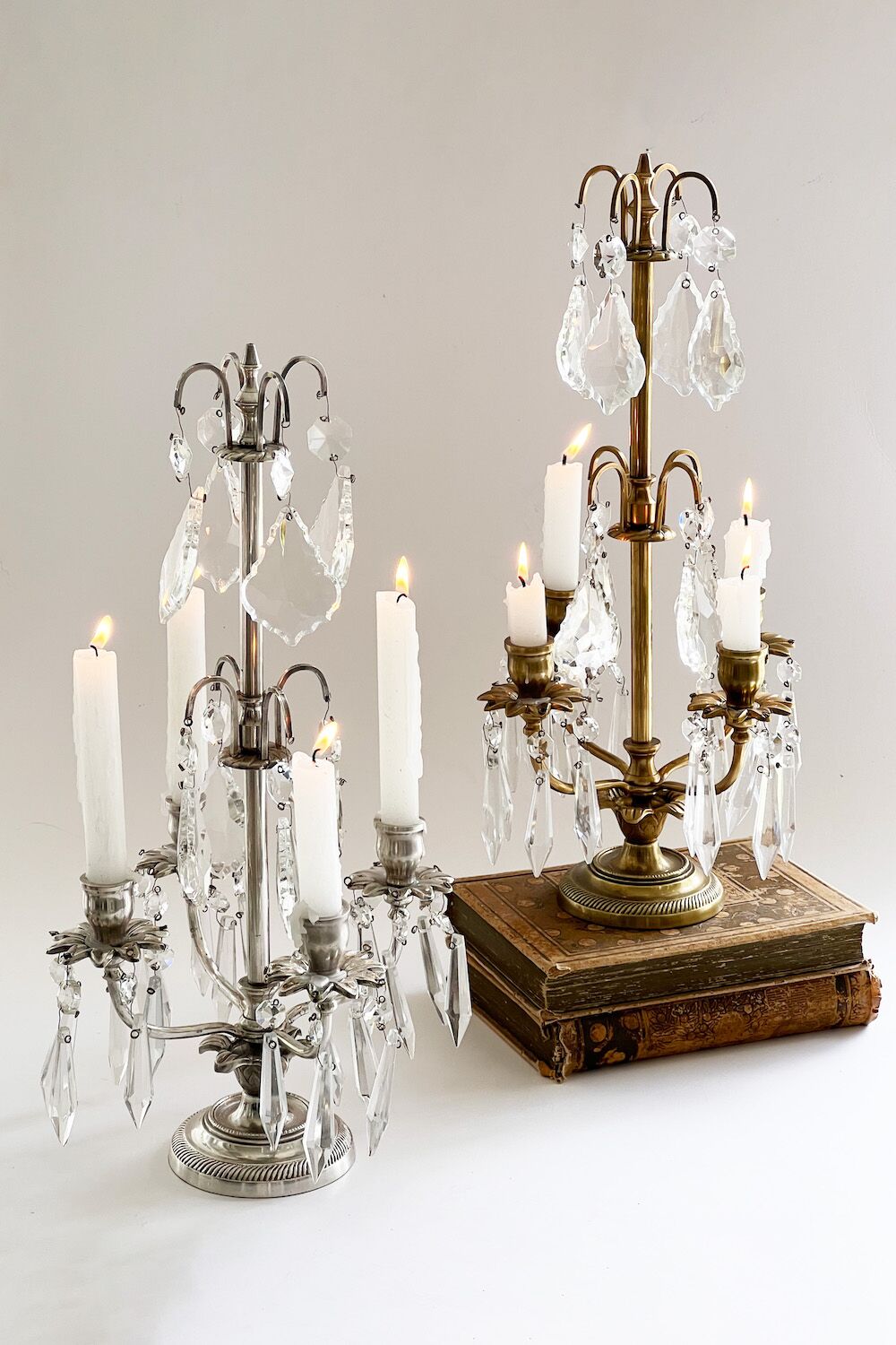 Girandole (Branched Candlestick with Crystals)