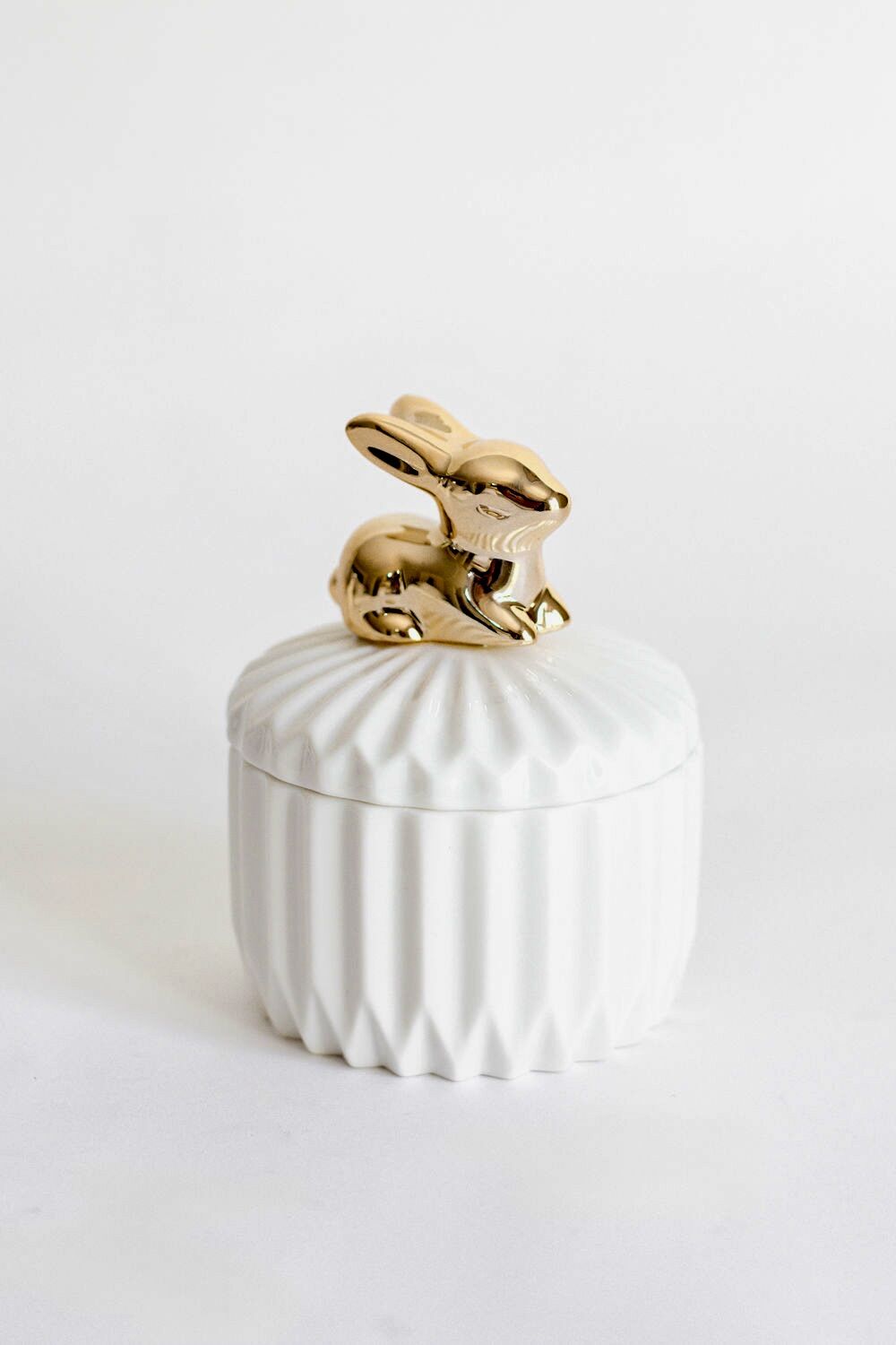 Gold Bunny Trinket Bowl