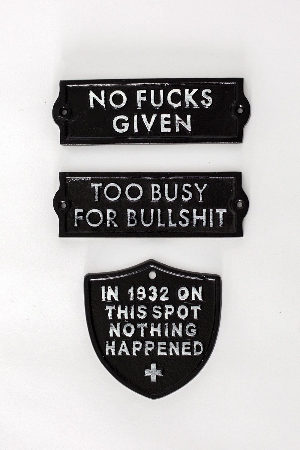 Cast Iron Wall Plaques