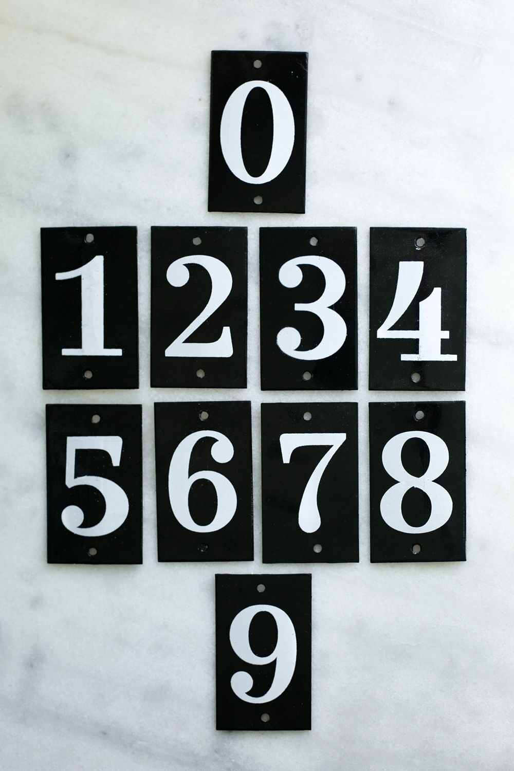 Metal Number Plaques