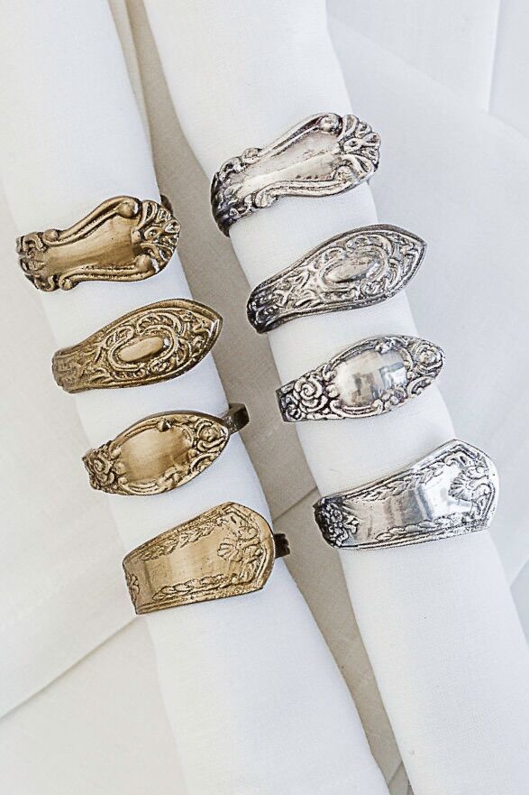 Metal Cutlery Design Napkin Rings
