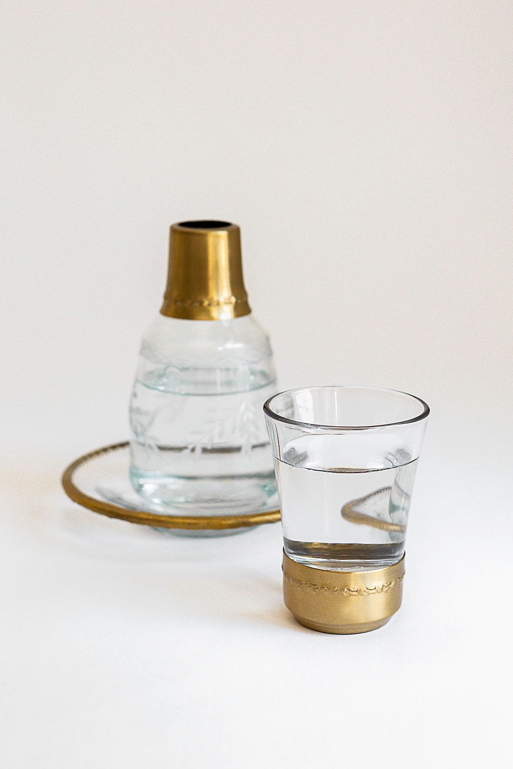 Brass & Glass Night Carafe - Image 3