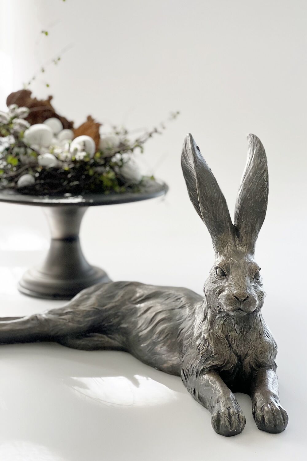 Large Lying Grey Hare