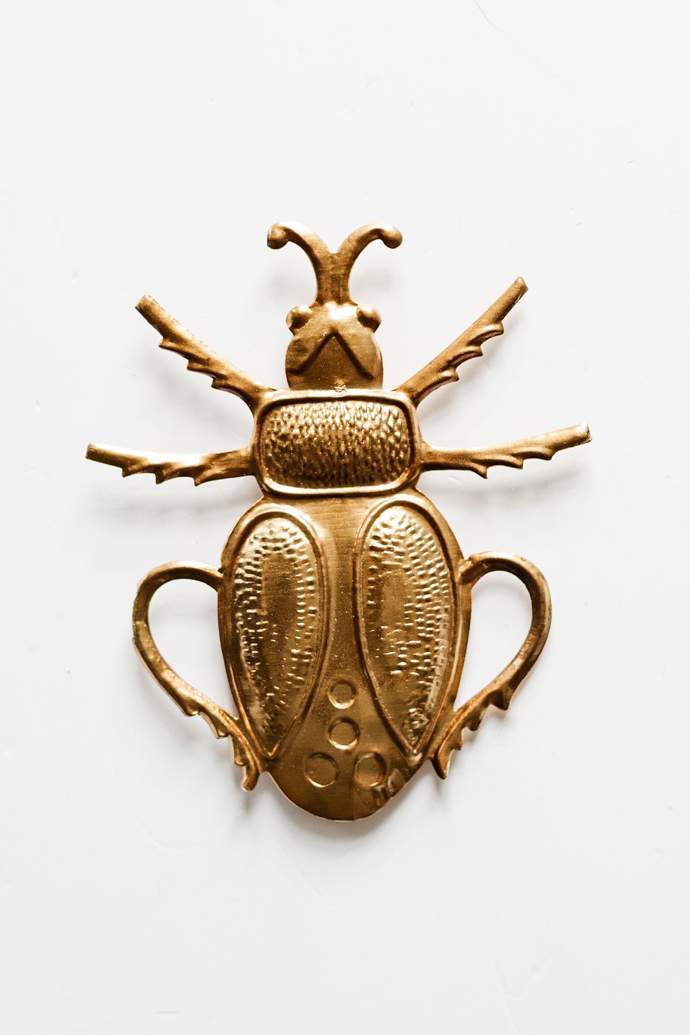 Pressed Brass Sacred Beetle - Image 2
