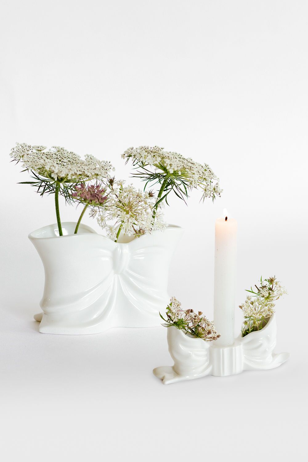 Ceramic Bow Vases
