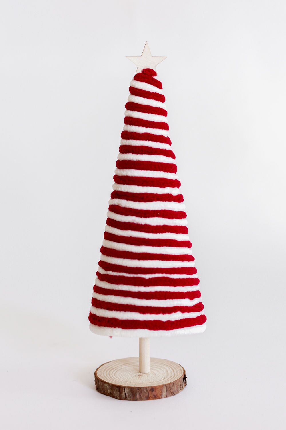 Red & White Pipe Cleaner Tree