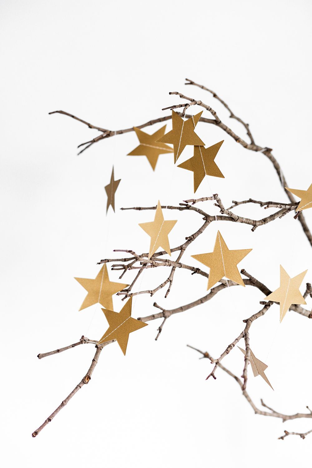 Festive Paper Star Garland
