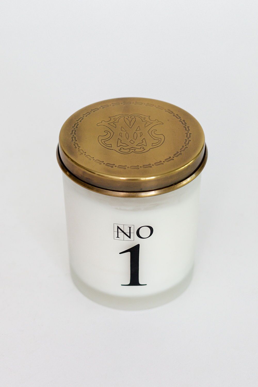 Monogram Brass Candle Lid