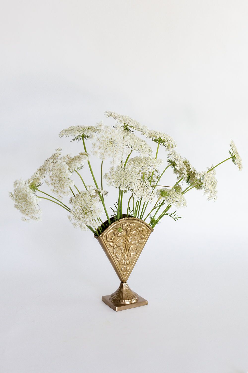 Triangle Brass Vase - Image 2