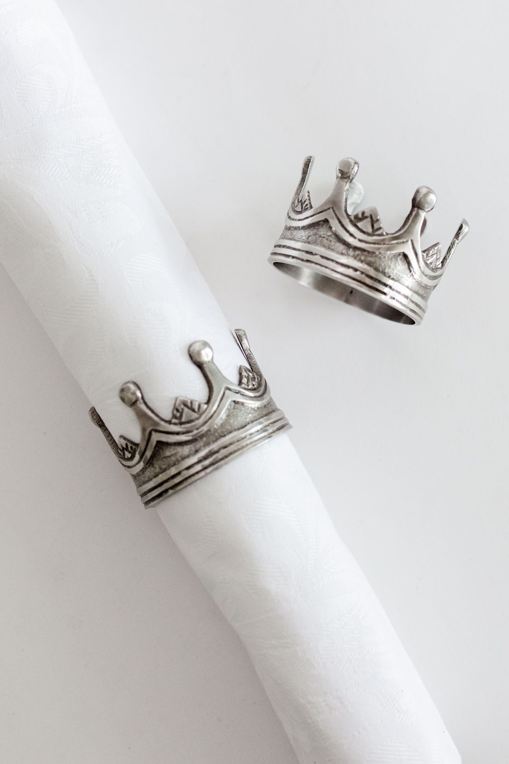 Metal Crown Napkin Rings