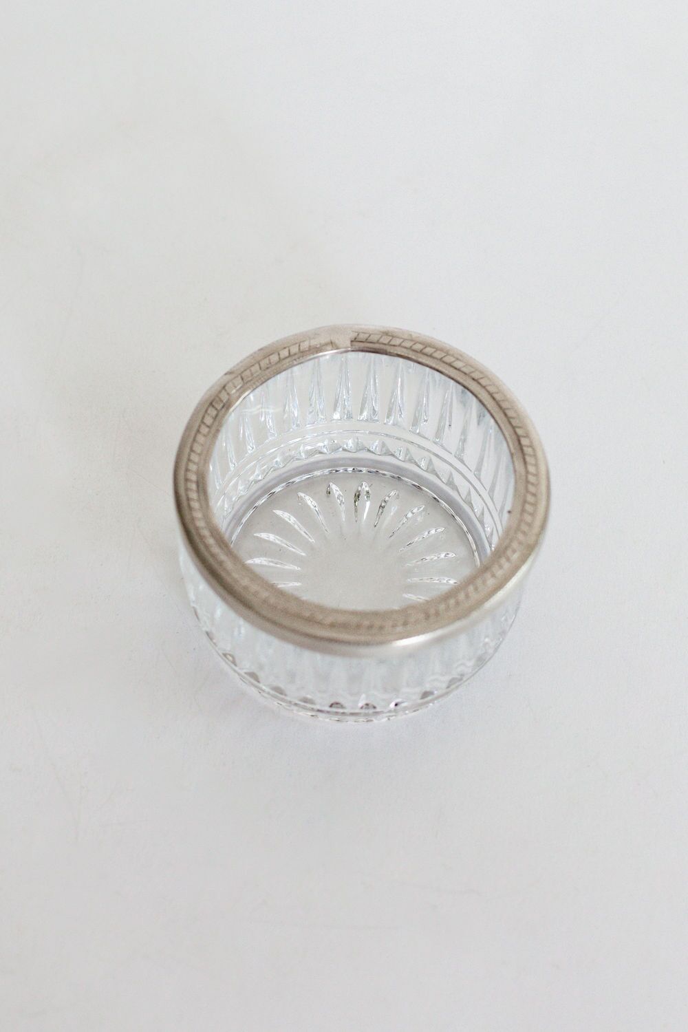 Silver Rim Glass Jam Bowl - Image 2