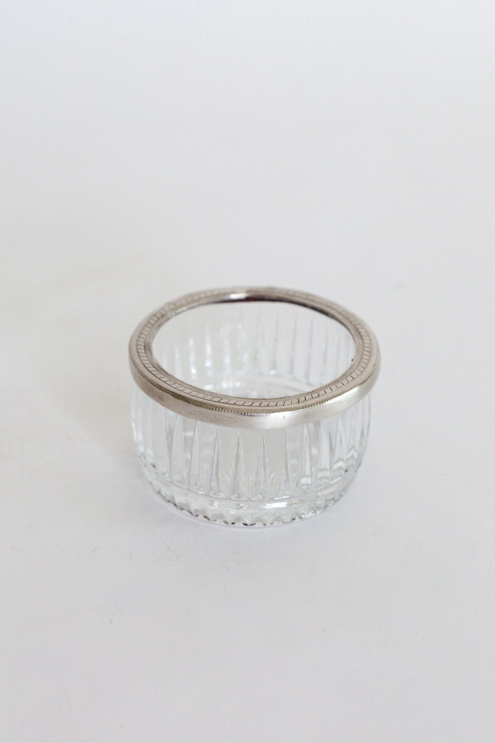 Silver Rim Glass Jam Bowl - Image 3