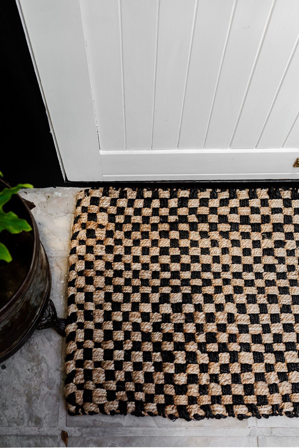 Checkerboard Jute Matt