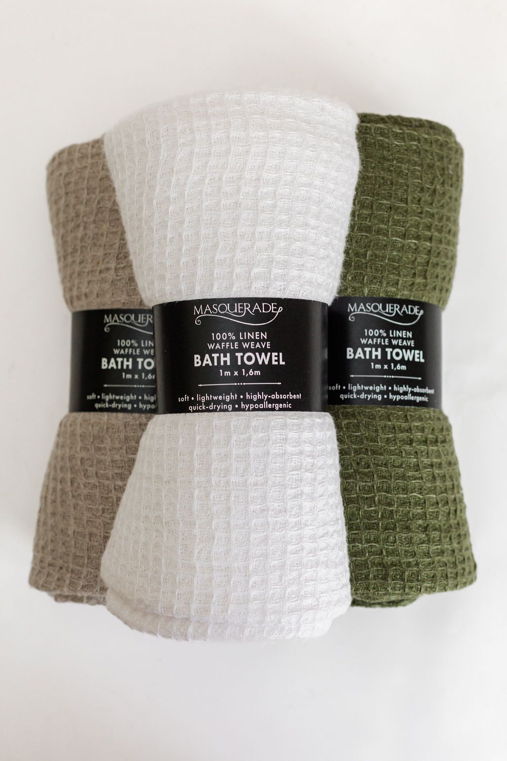 Linen Waffle Weave Bath Towels - Image 2