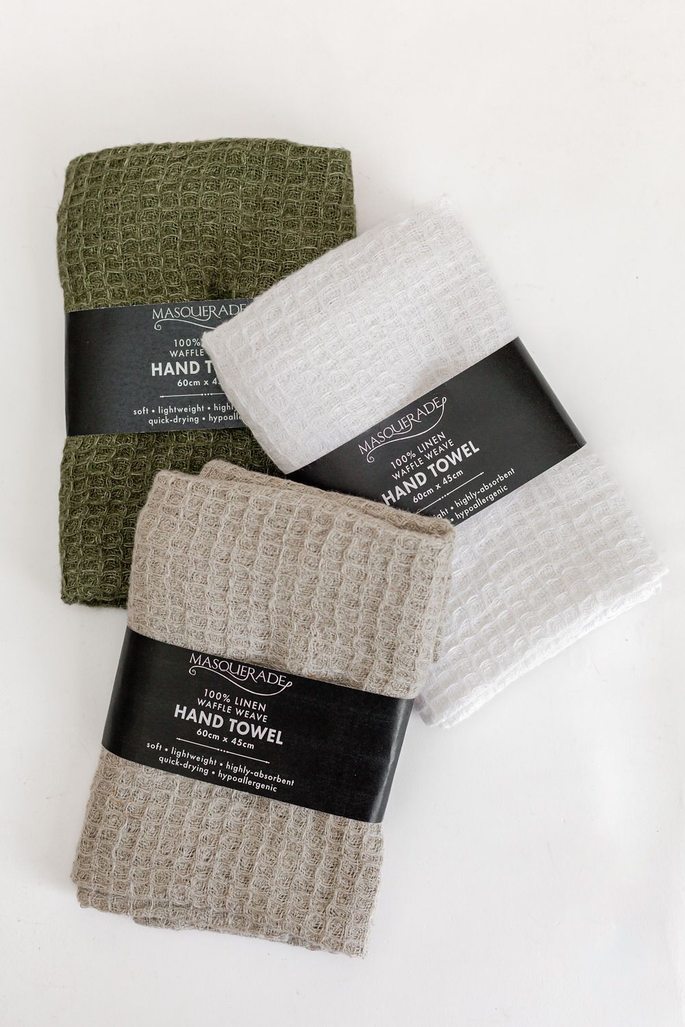 Linen Waffle Weave Hand Towels