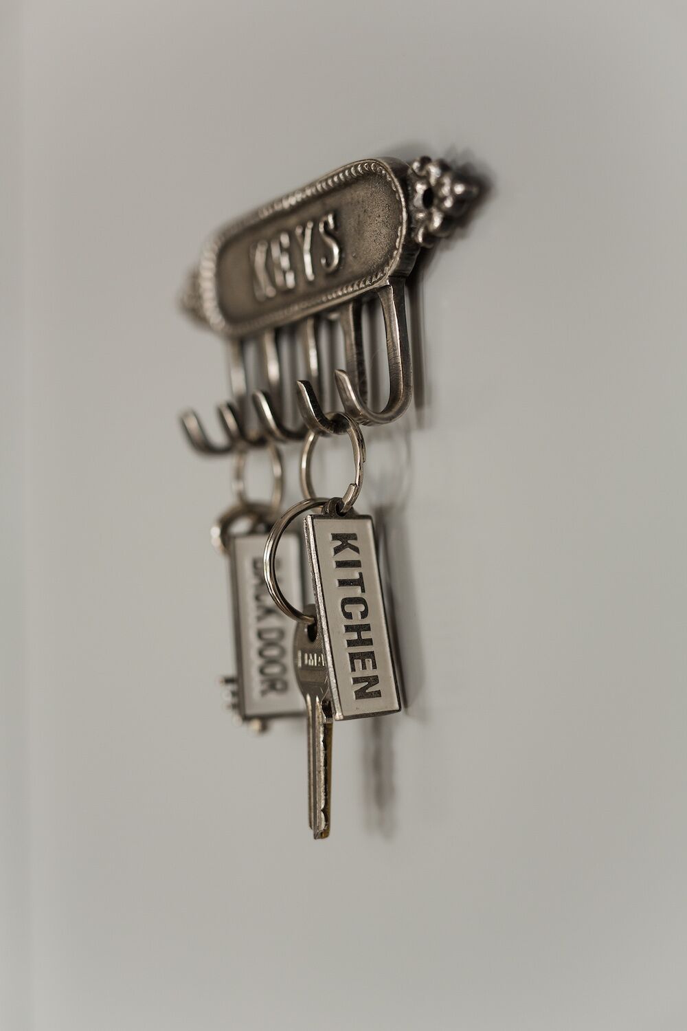 Brass and Silver-Plated Key Hooks
